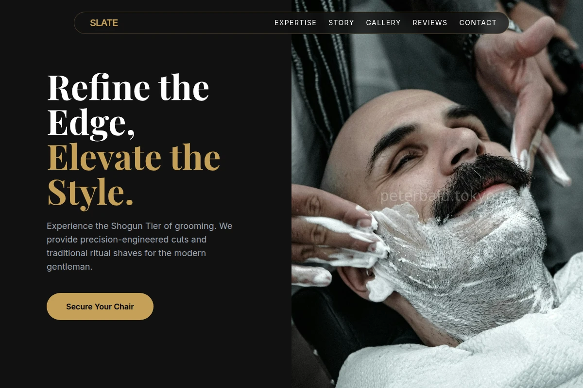 Slate Barber Shave